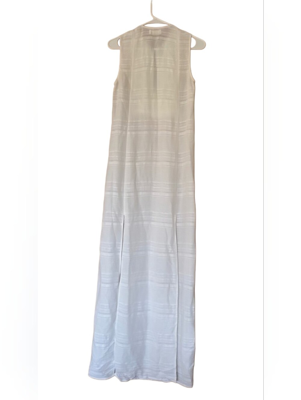 NWT VMT Los Angeles White Embroidered Resort Maxi Cover-Up Dress Size S / M - Picture 4 of 8